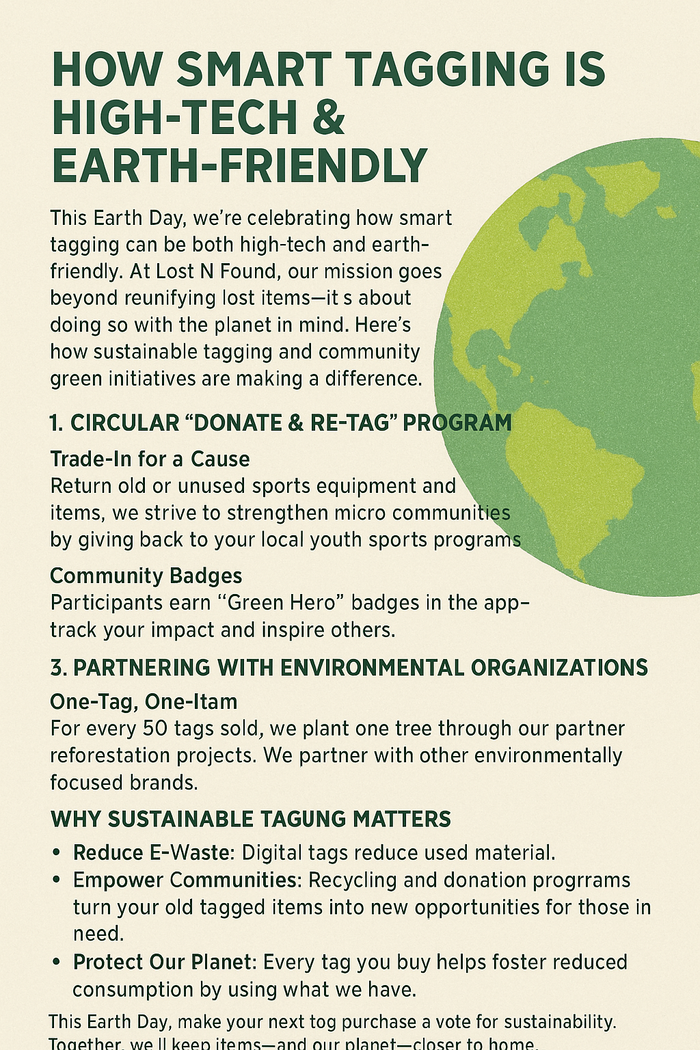 Earth Day Special: Sustainable Tagging & Green Initiatives