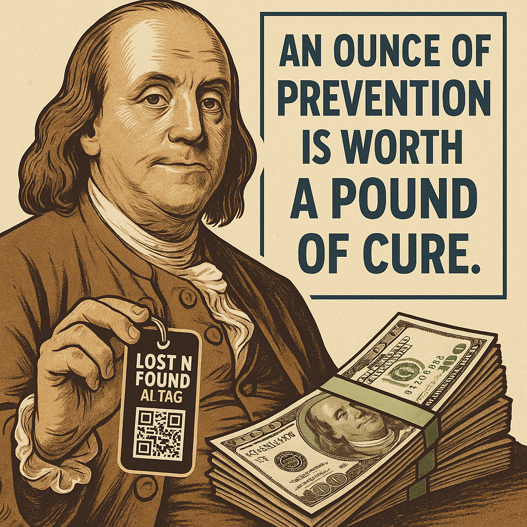 An Ounce of Prevention: How Lost N Found AI Tags Save Time, Money & Tears