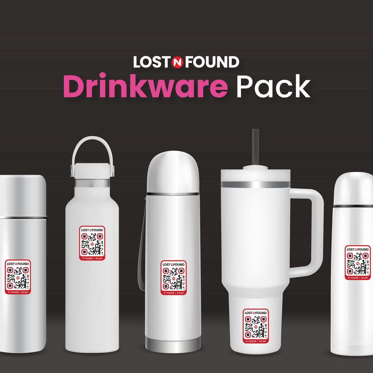 Waterproof kids tag labels for water bottles and drinkware