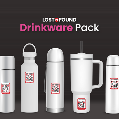 Waterproof kids tag labels for water bottles and drinkware